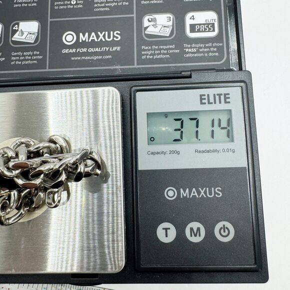 Sterling Silver 14k Gold Engraved N W ID Bracelet Dolan Bullock Curb Chain - Picture 9 of 9